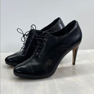 Cole.Haan Air Violet Nike Black Lace-Up  Oxford Heels size 9 1/2 black